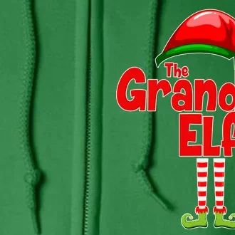 The Grandma Elf Christmas Full Zip Hoodie