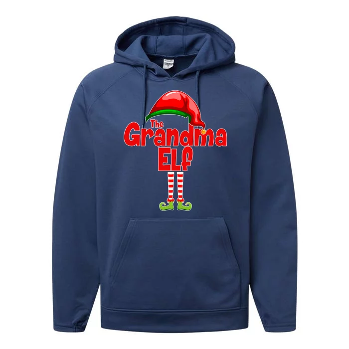 The Grandma Elf Christmas Performance Fleece Hoodie