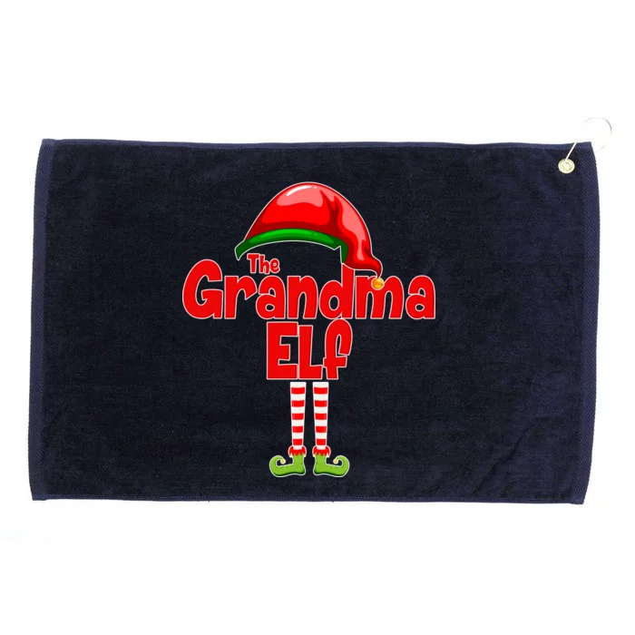 The Grandma Elf Christmas Grommeted Golf Towel