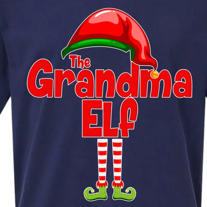 The Grandma Elf Christmas Sueded Cloud Jersey T-Shirt