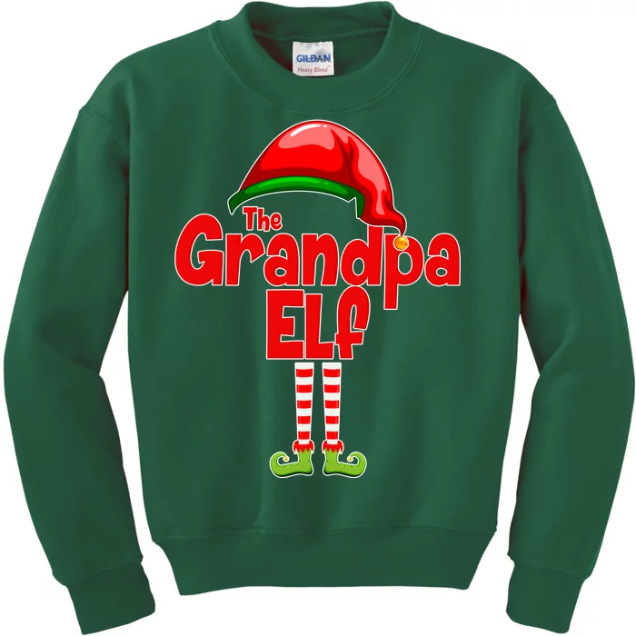 The Grandpa Elf Kids Sweatshirt