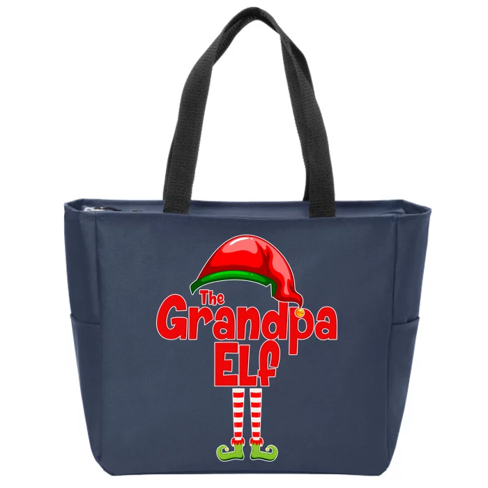 The Grandpa Elf Zip Tote Bag