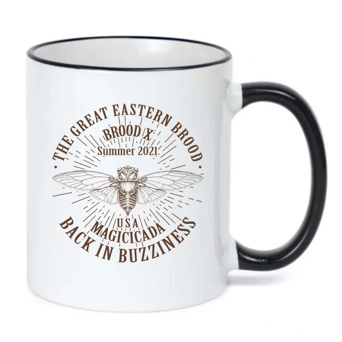 The Great Eastern Brood X Summer 2021 Magicicada Back In Buzziness Black Color Changing Mug