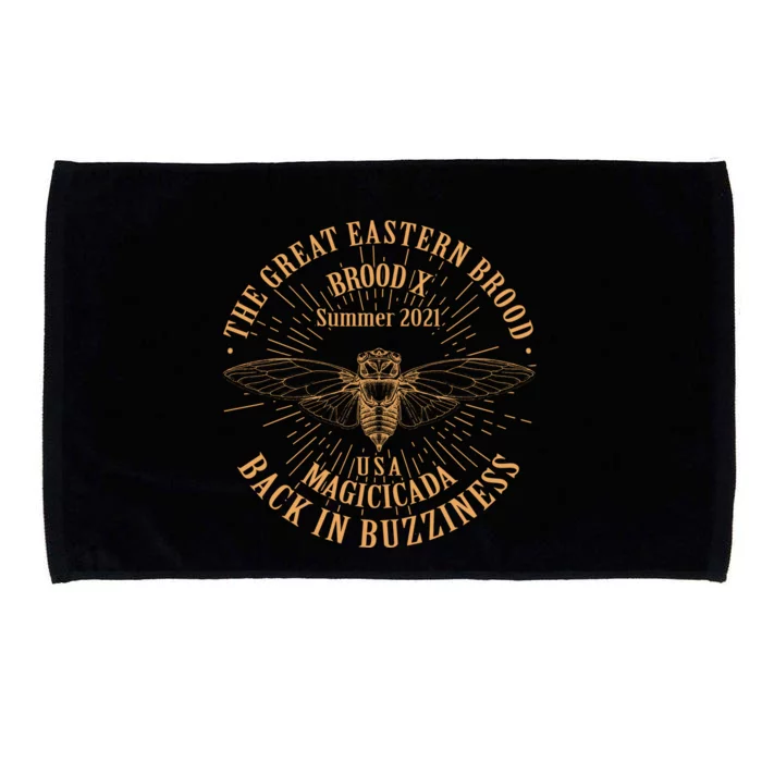 The Great Eastern Brood X Summer 2021 Magicicada Back In Buzziness Microfiber Hand Towel