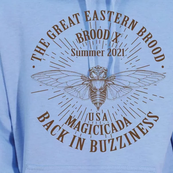 The Great Eastern Brood X Summer 2021 Magicicada Back In Buzziness Unisex Surf Hoodie