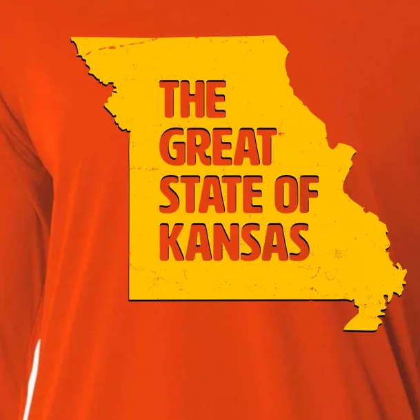 The Great State Of Kansas Cooling Performance Long Sleeve Crew