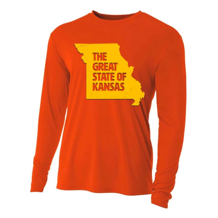 The Great State Of Kansas Cooling Performance Long Sleeve Crew