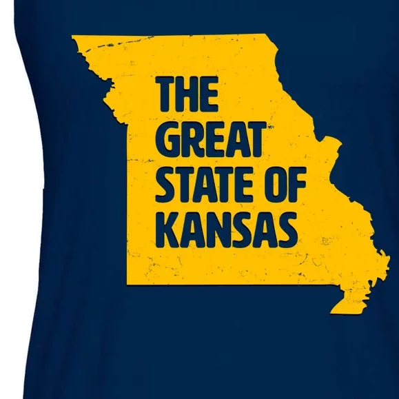 The Great State Of Kansas Ladies Essential Flowy Tank