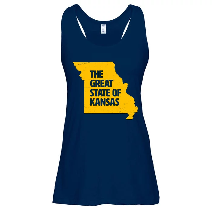 The Great State Of Kansas Ladies Essential Flowy Tank