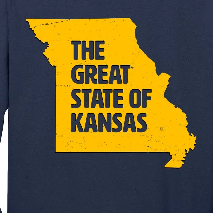 The Great State Of Kansas Tall Long Sleeve T-Shirt