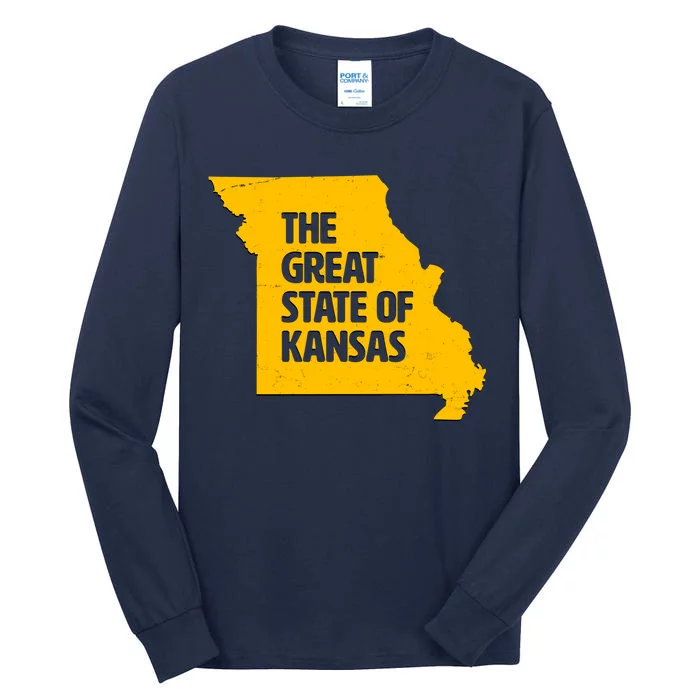 The Great State Of Kansas Tall Long Sleeve T-Shirt