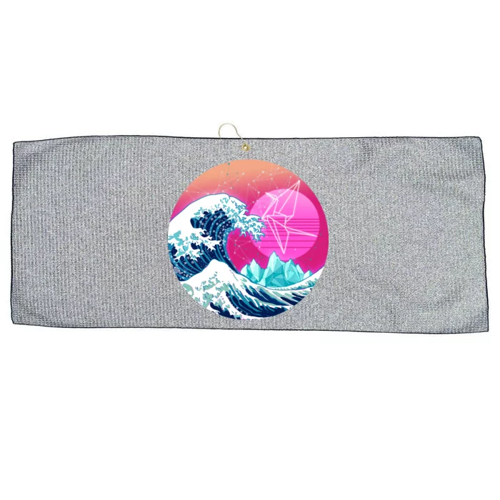 The Great Vapor-Wave Large Microfiber Waffle Golf Towel