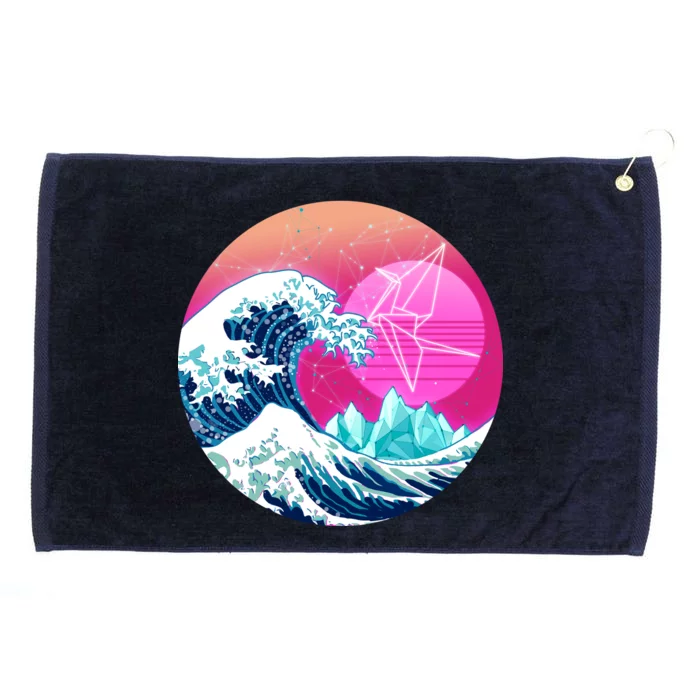 The Great Vapor-Wave Grommeted Golf Towel