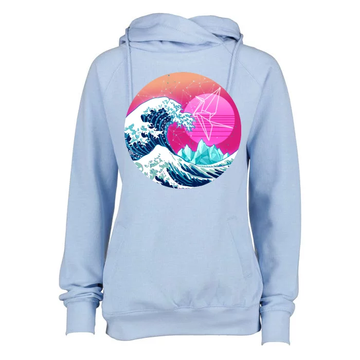 The Great Vapor-Wave Womens Funnel Neck Pullover Hood