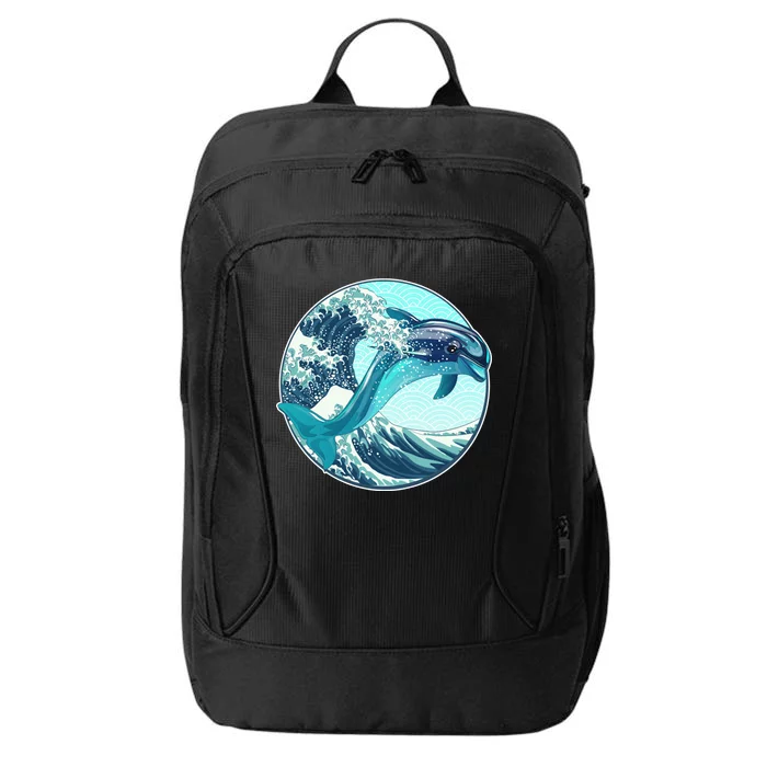 The Great Wave Dolphin City Backpack