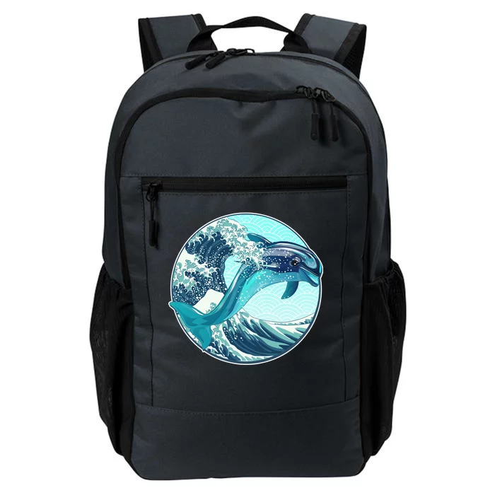 The Great Wave Dolphin Daily Commute Backpack