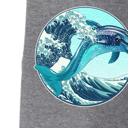 The Great Wave Dolphin Doggie 3-End Fleece Hoodie