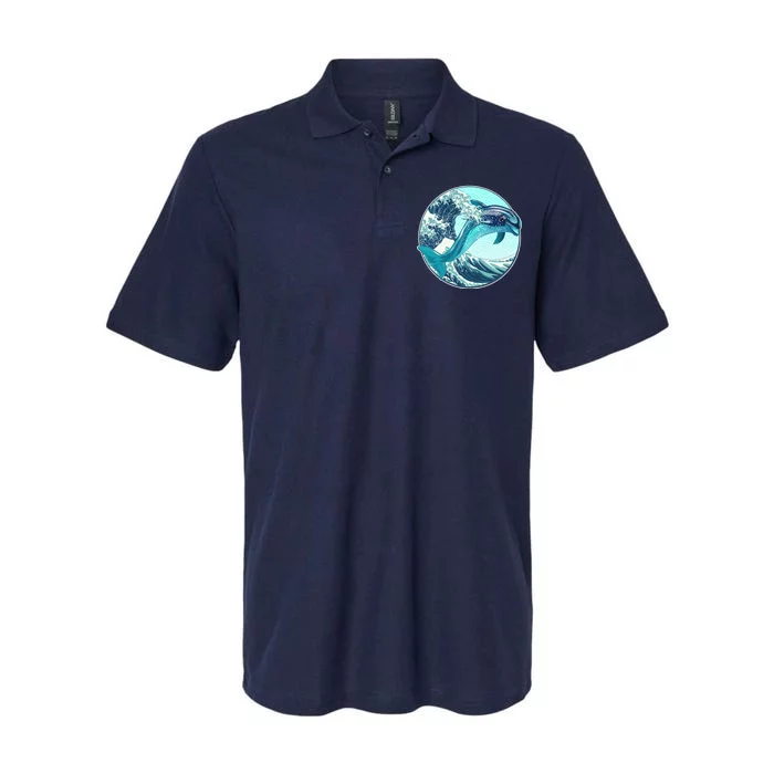 The Great Wave Dolphin Softstyle Adult Sport Polo