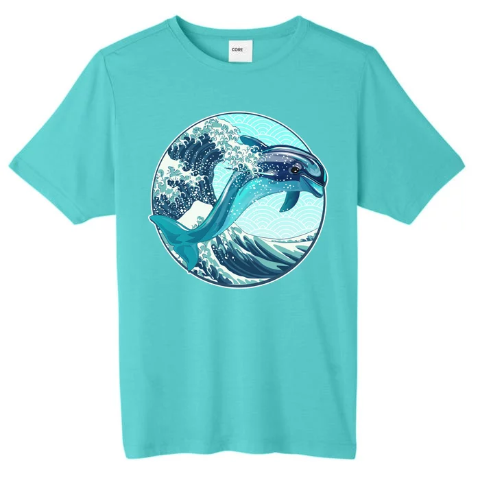 The Great Wave Dolphin ChromaSoft Performance T-Shirt