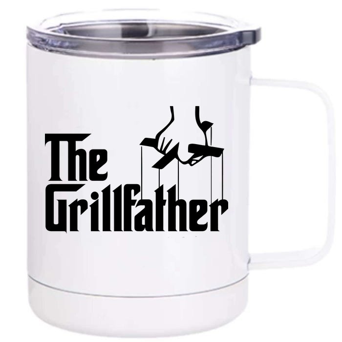 The Grillfather Front & Back 12oz Stainless Steel Tumbler Cup