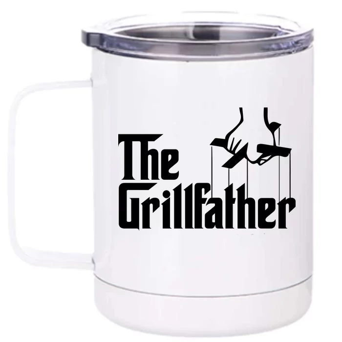 The Grillfather Front & Back 12oz Stainless Steel Tumbler Cup