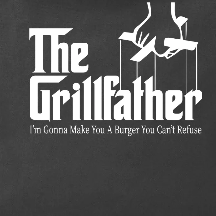 The Grillfather Burger You Can't Refuse Zip Tote Bag