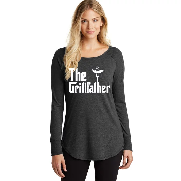 The Grillfather Father's Day Grill Women's Perfect Tri Tunic Long Sleeve Shirt