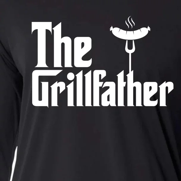 The Grillfather Father's Day Grill Cooling Performance Long Sleeve Crew