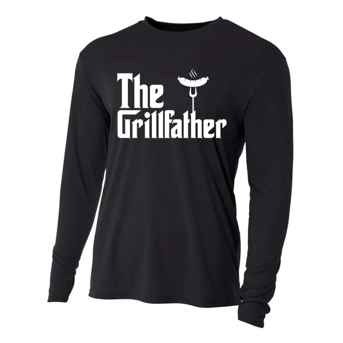 The Grillfather Father's Day Grill Cooling Performance Long Sleeve Crew