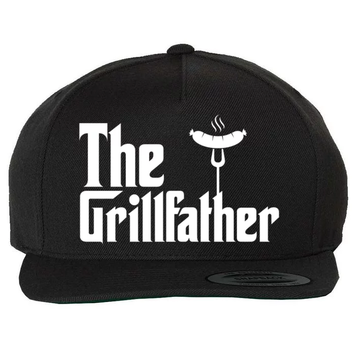 The Grillfather Father's Day Grill Wool Snapback Cap