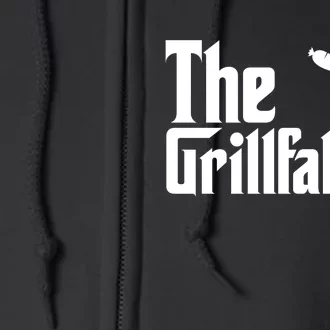 The Grillfather Father's Day Grill Full Zip Hoodie