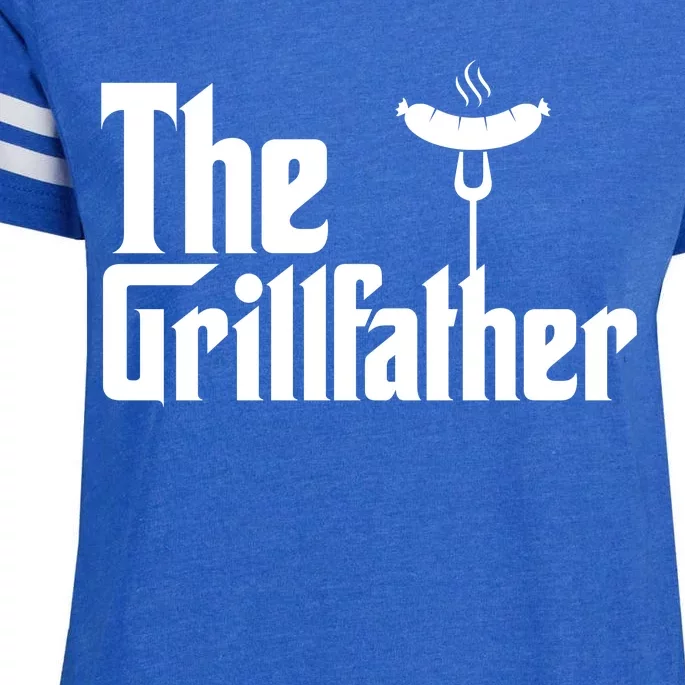 The Grillfather Father's Day Grill Enza Ladies Jersey Football T-Shirt