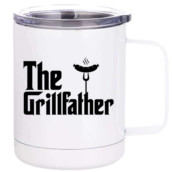 The Grillfather Father's Day Grill Front & Back 12oz Stainless Steel Tumbler Cup