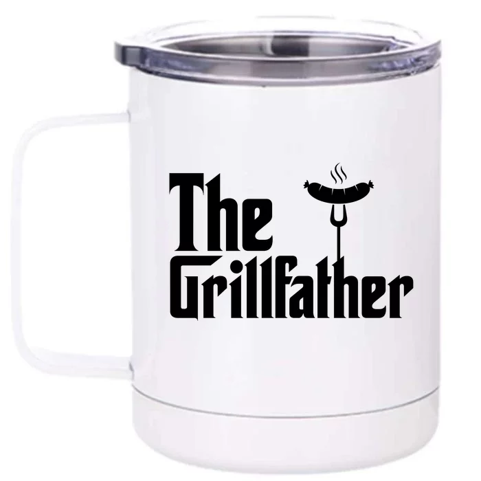 The Grillfather Father's Day Grill Front & Back 12oz Stainless Steel Tumbler Cup