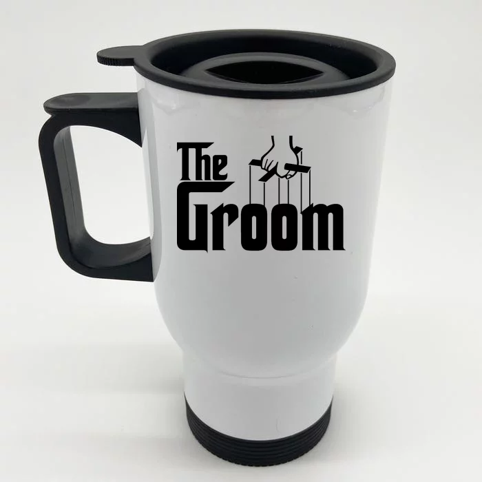 The Groom Front & Back Stainless Steel Travel Mug