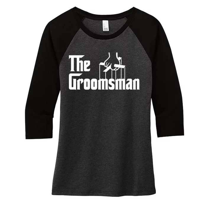 The Groomsman Women's Tri-Blend 3/4-Sleeve Raglan Shirt