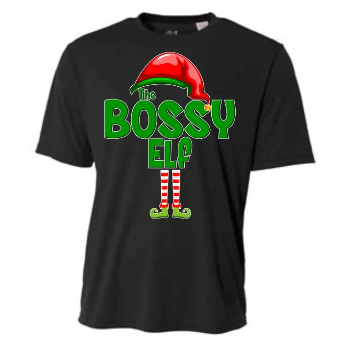 The Grumpy Elf Matching Christmas Cooling Performance Crew T-Shirt