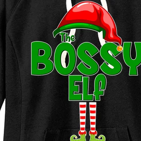 The Grumpy Elf Matching Christmas Women's Fleece Hoodie