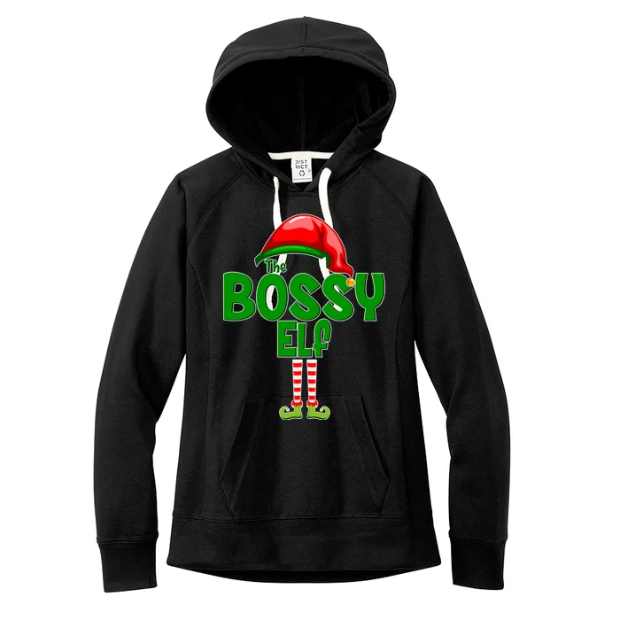 The Grumpy Elf Matching Christmas Women's Fleece Hoodie