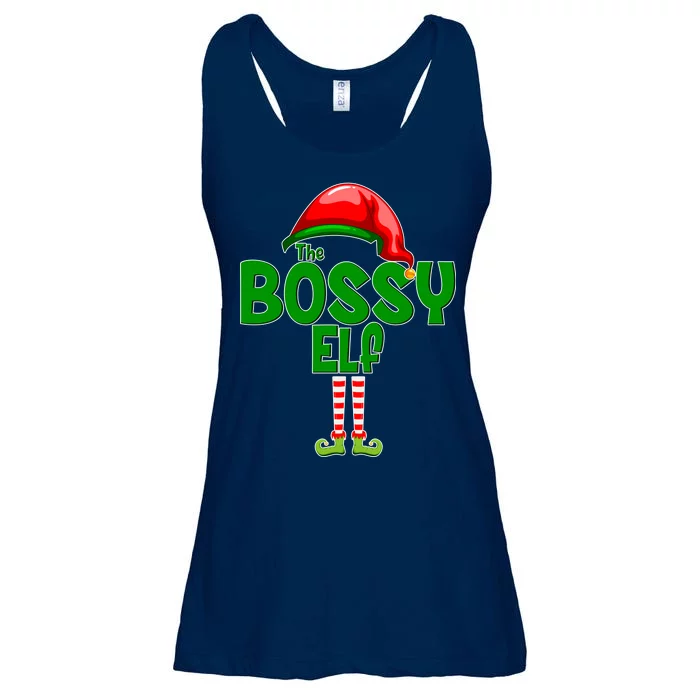 The Grumpy Elf Matching Christmas Ladies Essential Flowy Tank