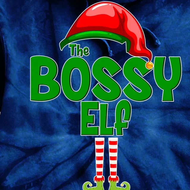 The Grumpy Elf Matching Christmas Tie Dye Hoodie