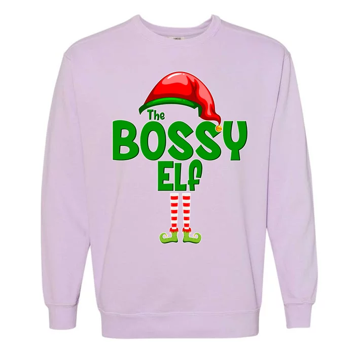 The Grumpy Elf Matching Christmas Garment-Dyed Sweatshirt