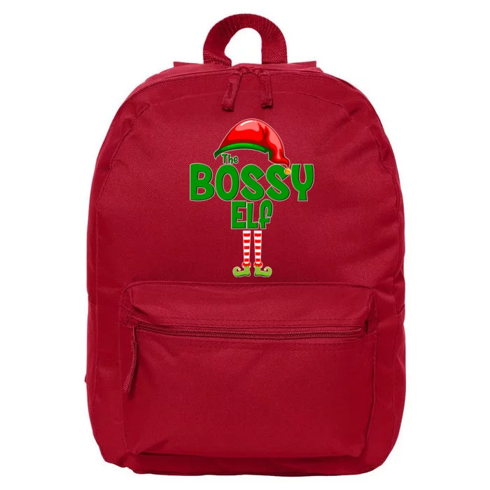 The Grumpy Elf Matching Christmas 16 in Basic Backpack