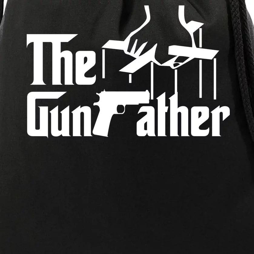 The Gun Father Drawstring Bag