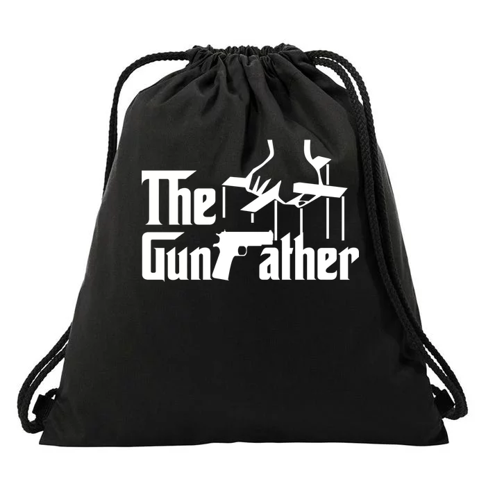 The Gun Father Drawstring Bag