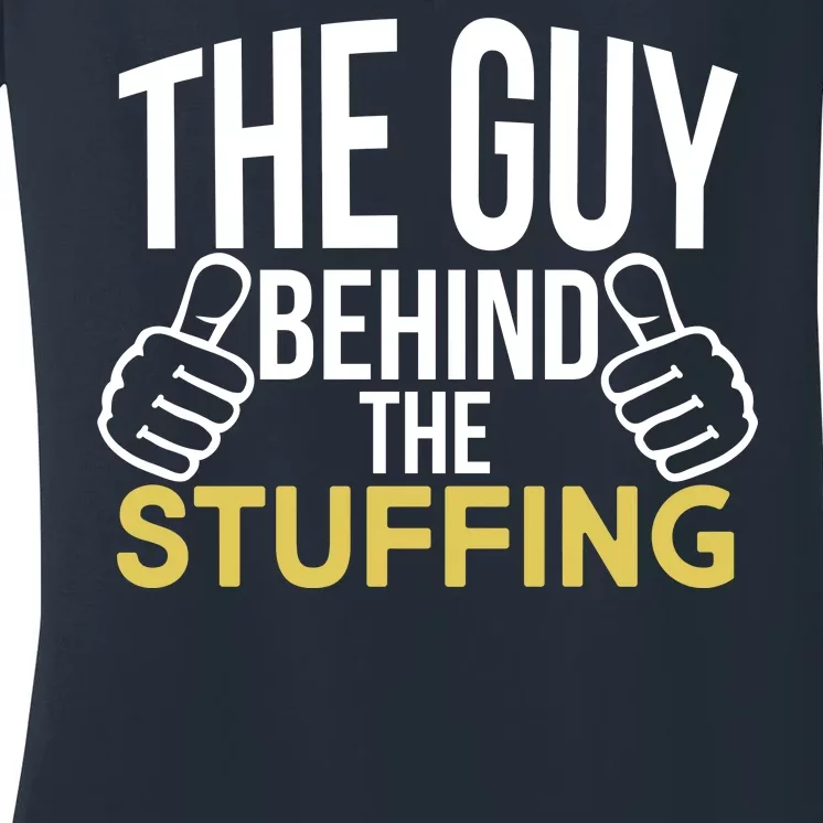 The Guy Behind The Stuffing Women's V-Neck T-Shirt