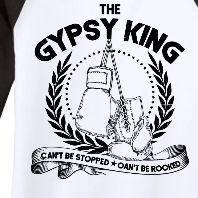 The Gypsy King Boxing Women's Tri-Blend 3/4-Sleeve Raglan Shirt