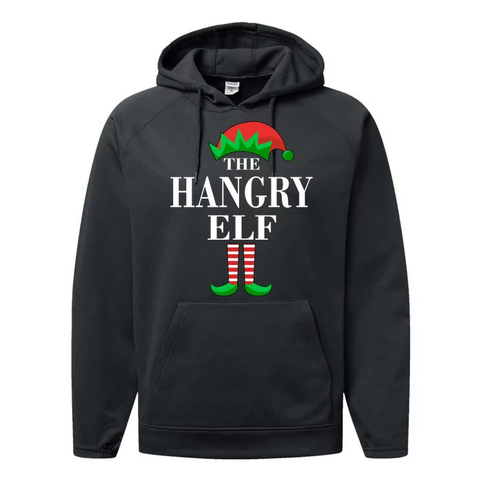 The Hangry Elf Funny Family Matching Christmas Performance Fleece Hoodie