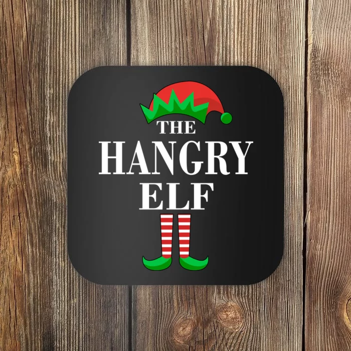 The Hangry Elf Funny Family Matching Christmas Coaster