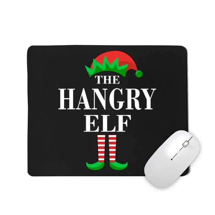 The Hangry Elf Funny Family Matching Christmas Mousepad